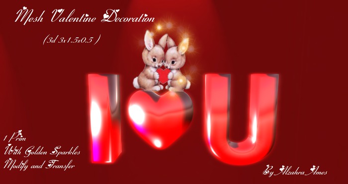 Mesh Valentine Decoration 2 (Box)