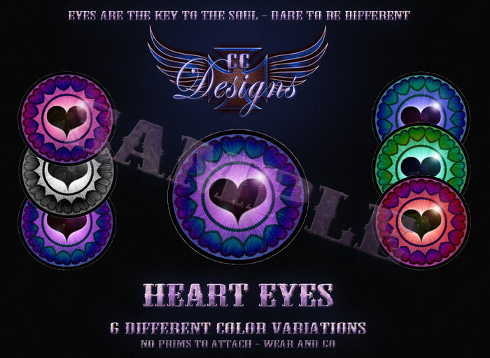 CC Designs - Heart Eyes