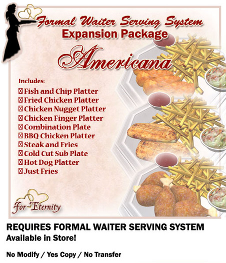 *VRD* Serving Expansion Pkg - MainCourses - Americana (boxed)