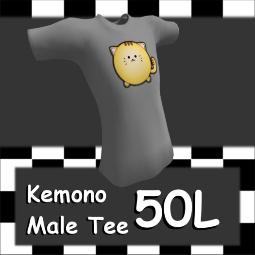 [BC] Kemono Male Tee - Cute Fox (White)