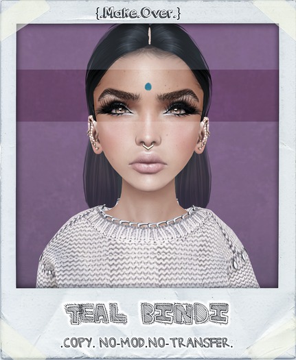 {.Make.Over.} - Teal Bindi