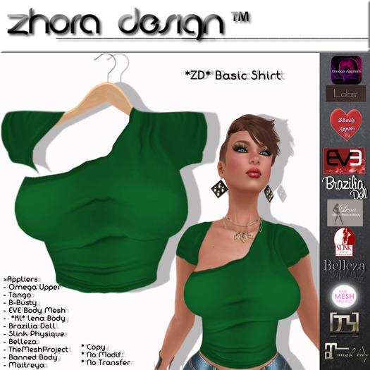 *ZD* Basic Shirt Green Dk