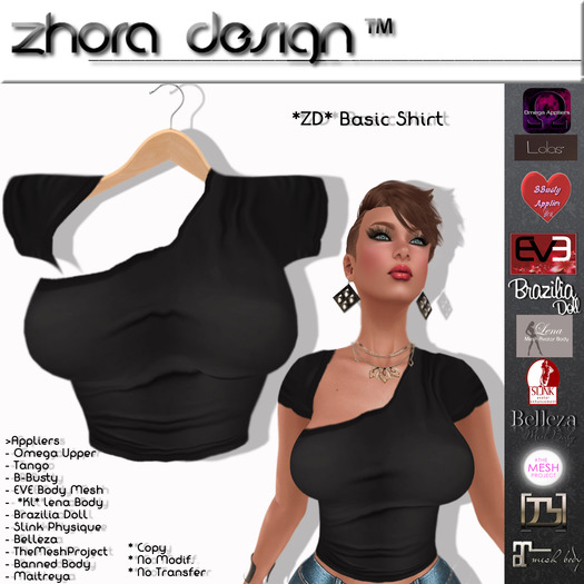 *ZD* Basic Shirt Black
