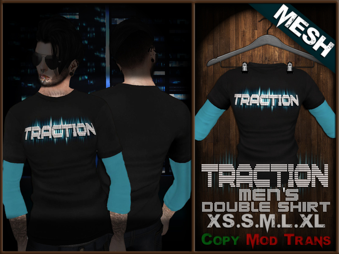 [-Traction-] Men's Double Shirt [Boxed]