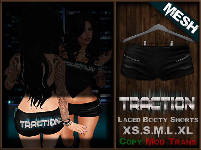 [-Traction-] Laced Booty Shorts [Boxed]