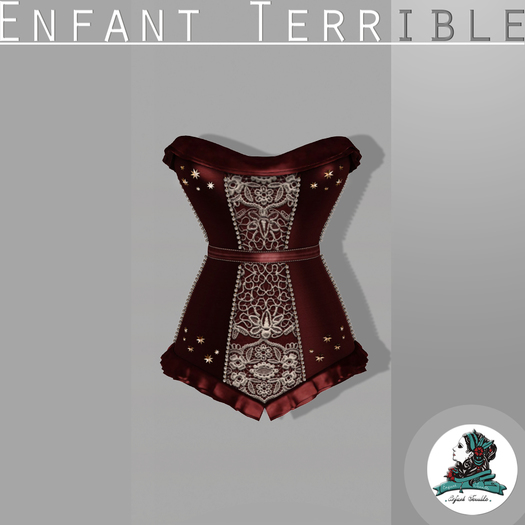 .Enfant Terrible. Ems Corsets Bordeaux