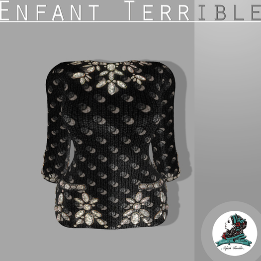 .Enfant Terrible. Winterwarm dotty black