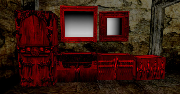 Gothic Furniture Set 6 Parts