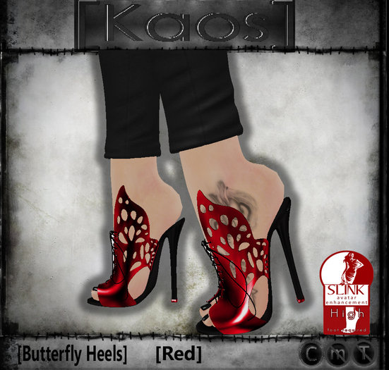 [Kaos] Butterfly Heels - Red
