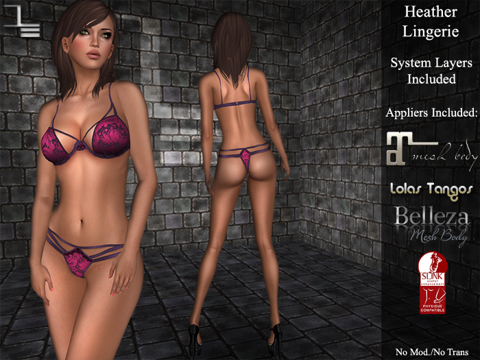 DE Designs - Heather Lingerie - Purple