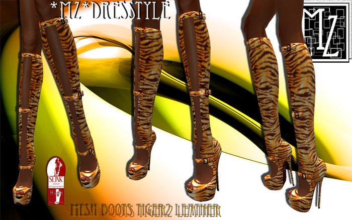 *MZ* Mesh Boots Tiger2 Leather