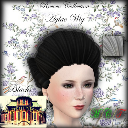 ~CdE~ Rococo Aglae Wig Blacks