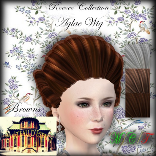 ~CdE~ Rococo Aglae Wig Browns