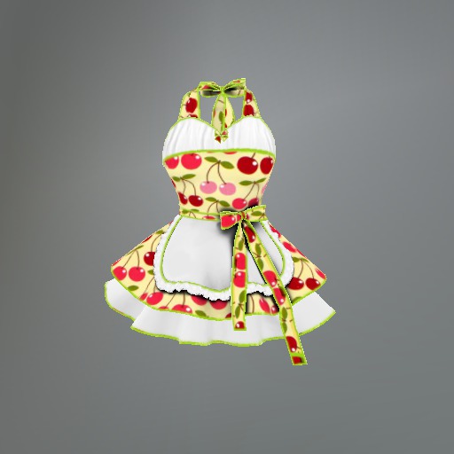 Cherry Apron Mesh Dress box