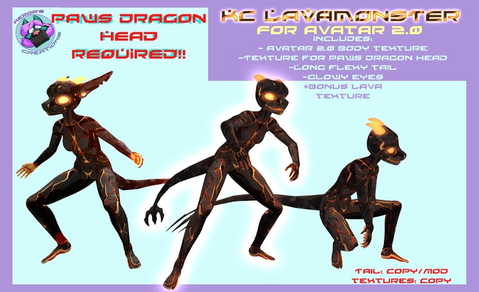 {Keroa's Creations} Lava Monster for Avatar 2.0 (Boxed)