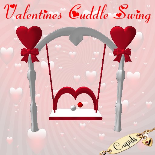 Valentine Cuddle Swing White