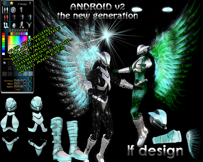 Second Life Androiddownload Second Life Marketplace - android male v2