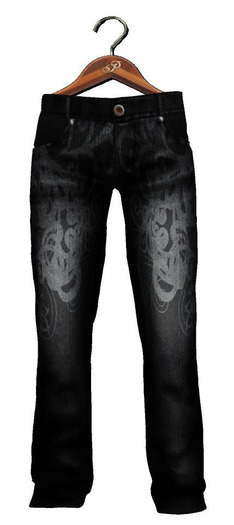 PEER Mesh Jeans: Amichi Black