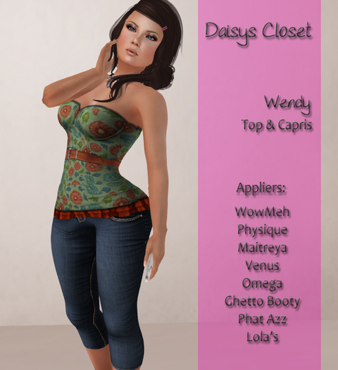 *DC - Wendy Outfit Green Flowers Boxed*