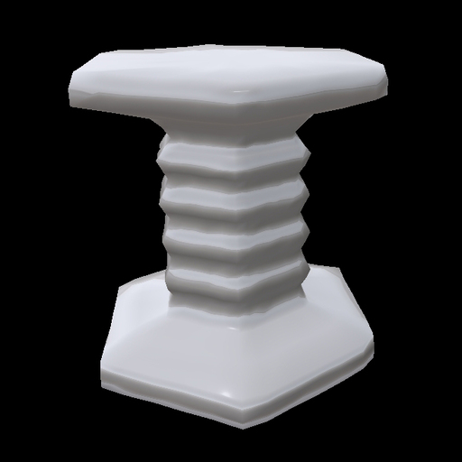 Sculpty Bolt / Rivet hexagon #2 - FULL PERM