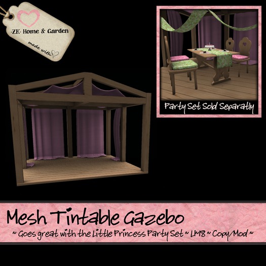 *ZK* Mesh Tintable Outdoor Gazebo