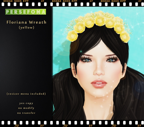 Persefona Floriana Wreath (yellow)