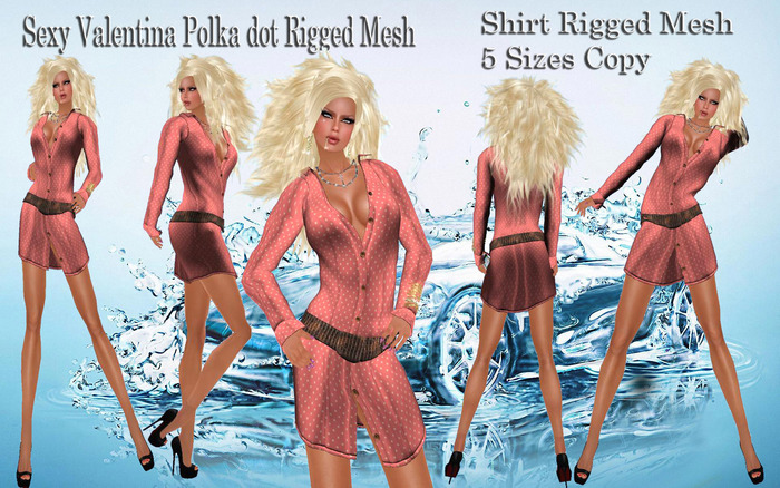 LSR - Sexy Valentina Polka dot Rigged Mesh