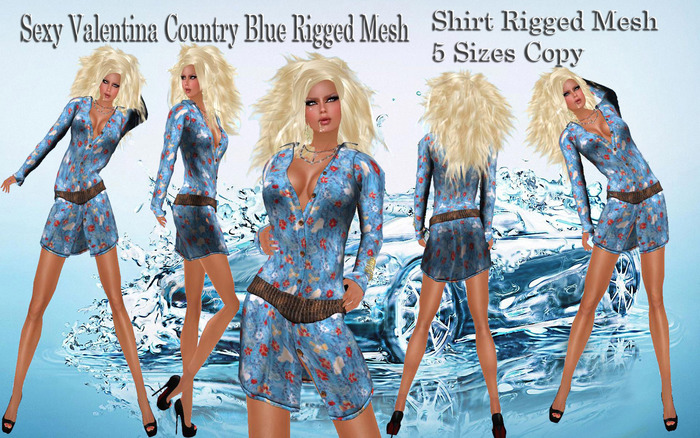 LSR - Sexy Valentina Country Blue Rigged Mesh