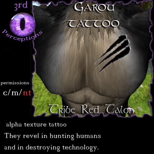 Garou Tat Tribe Red Talons  BOXED