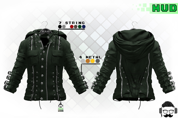F.A.D. // Men's Guerrilla Leather Jacket // Green