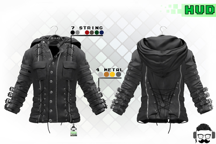 F.A.D. // Men's Guerrilla Leather Jacket // Grey