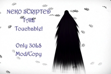 Black scripted tail