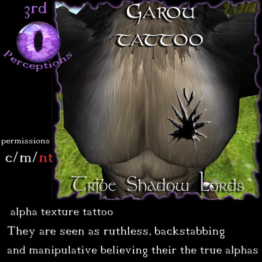 Garou Tat Tribe Shadow Lords  BOXED