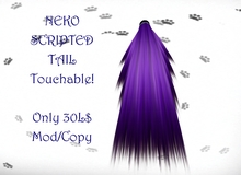 purple scripted tail