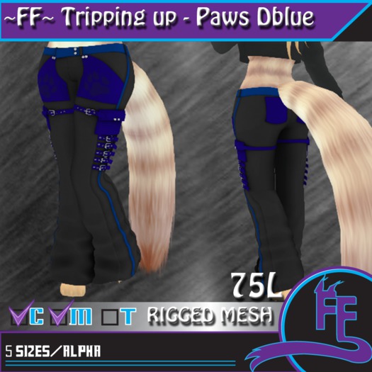 ~FF~ Tripping up-paws Dark Blue