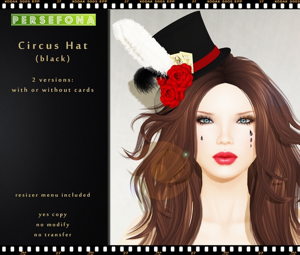 Persefona Circus Hat (black)