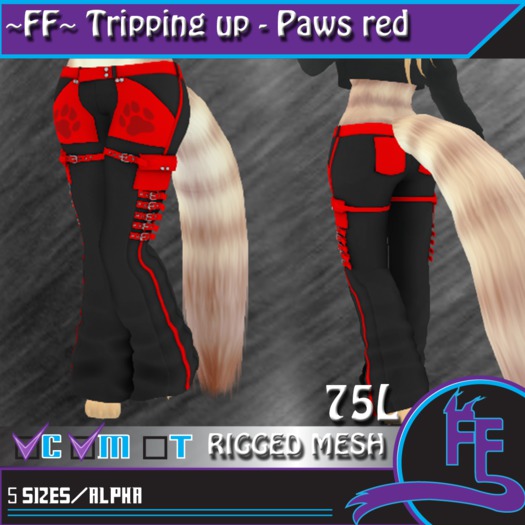 ~FF~ Tripping up-paws Dark Blue