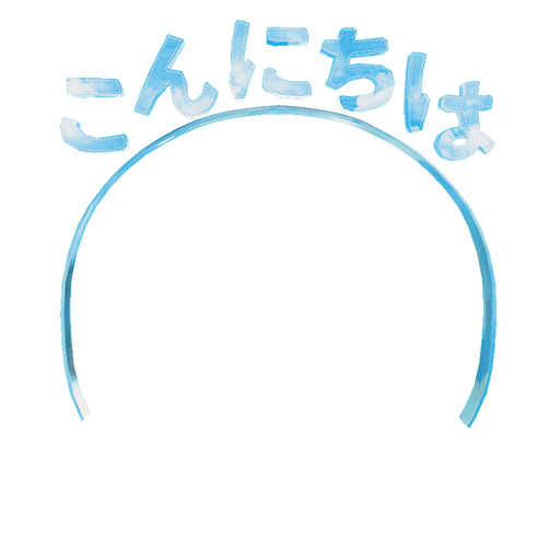 !. NOVA9 .!: Hello Headband (Japanese) Purple.