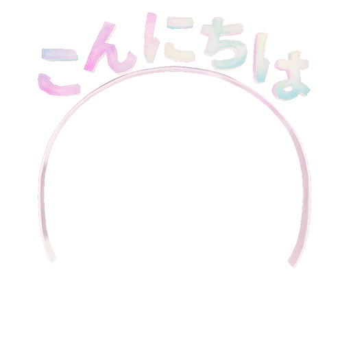 !. NOVA9 .!: Hello Headband (Japanese) Purple.