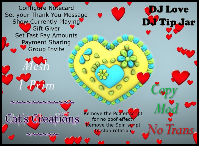 DJ Love Pastel Tip Jar