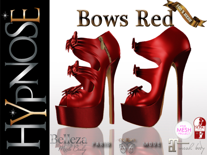 HYPNOSE - SHOES BOWS RED
