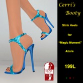 Cerri's Magic Moment Azure Slink Heels