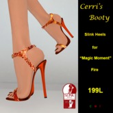 Cerri's Magic Moment Sapphire Slink Heels
