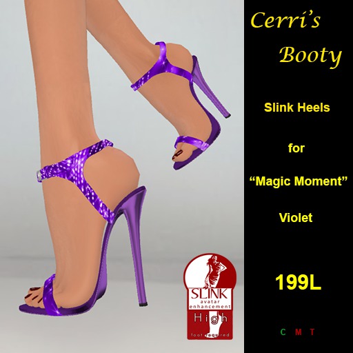 Cerri's Magic Moment Sapphire Slink Heels