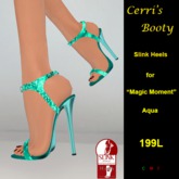 Cerri's Magic Moment Sapphire Slink Heels