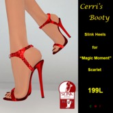 Cerri's Magic Moment Sapphire Slink Heels