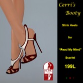 Cerri's Read My Mind Slink Heels Scarlet