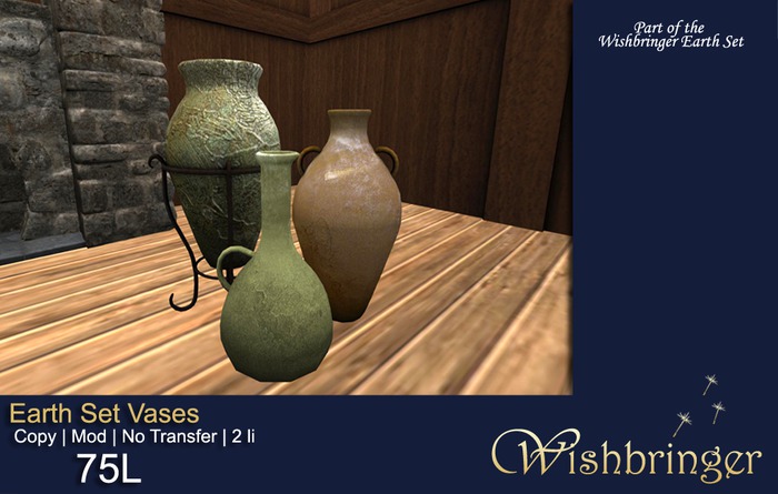 Wishbringer Earth Set Vases