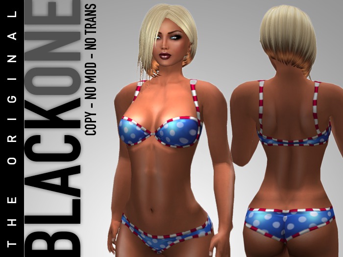 .:B1:. Fun Candy Blue Bikini
