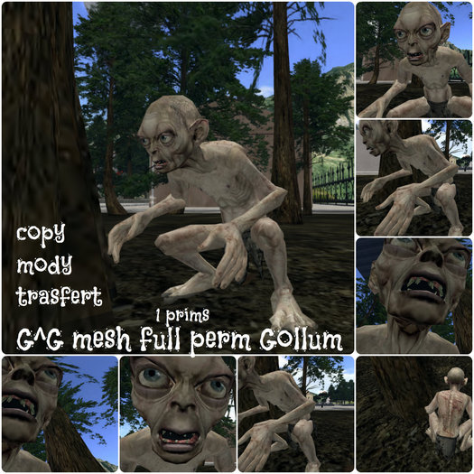 G^G mesh full perm Gollum
